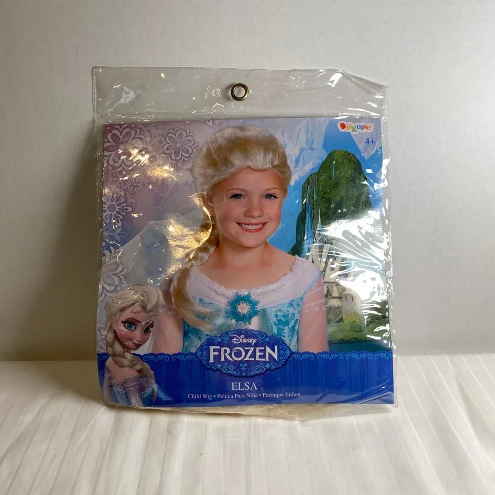Disney Princess Frozen Snow Queen Elsa Blonde Halloween Wig for Girls -New